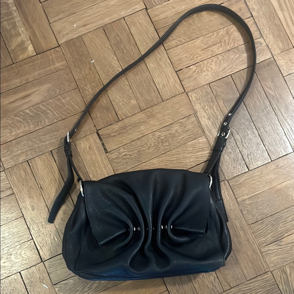 Valentino Garavani ruched leather shoulder/crossbody bag